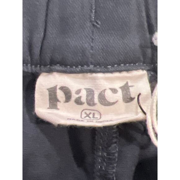 NWT Pact Women Organic Cotton Classic Woven Twill Drawstring Skirt Size XL Gray - Picture 5 of 5